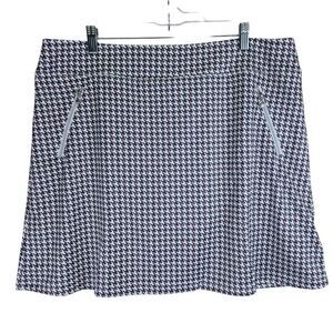 NWT Daily Sports Golf Womens Skort 2XL Houndstooth‎ Performance Tennis Pull On